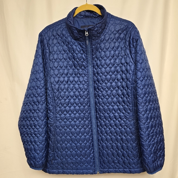 Lands End Women's Primaloft Packable Jacket Neptune Blue 2X - Picture 4 of 6
